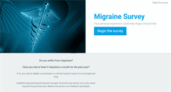 Desktop Screenshot of migrainestudy.com